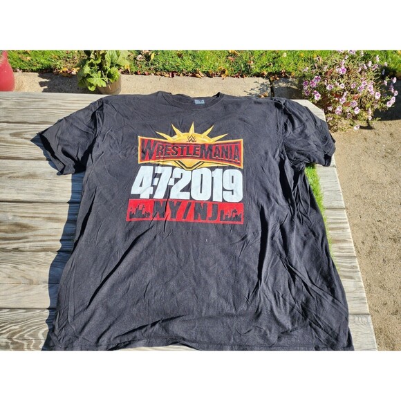 Wrestlemania 35 T-Shirt 3XL XXXL 4-7-2019 New York New Jersey NY/NJ WWE NWOT - Picture 7 of 13